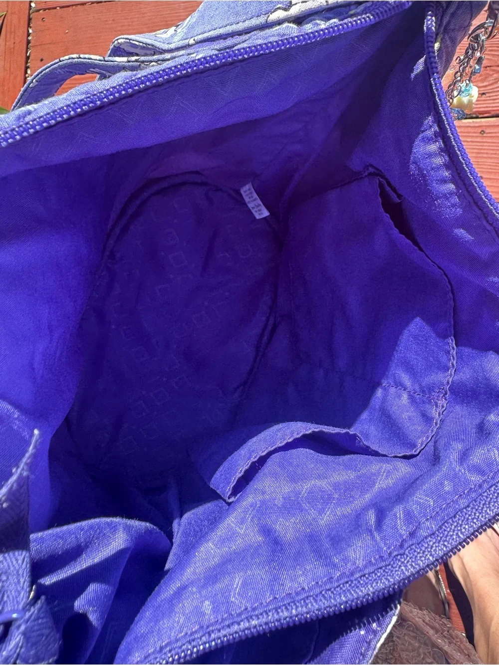 Vera Bradley Quilted Floral Shoulder Bag in Purple
